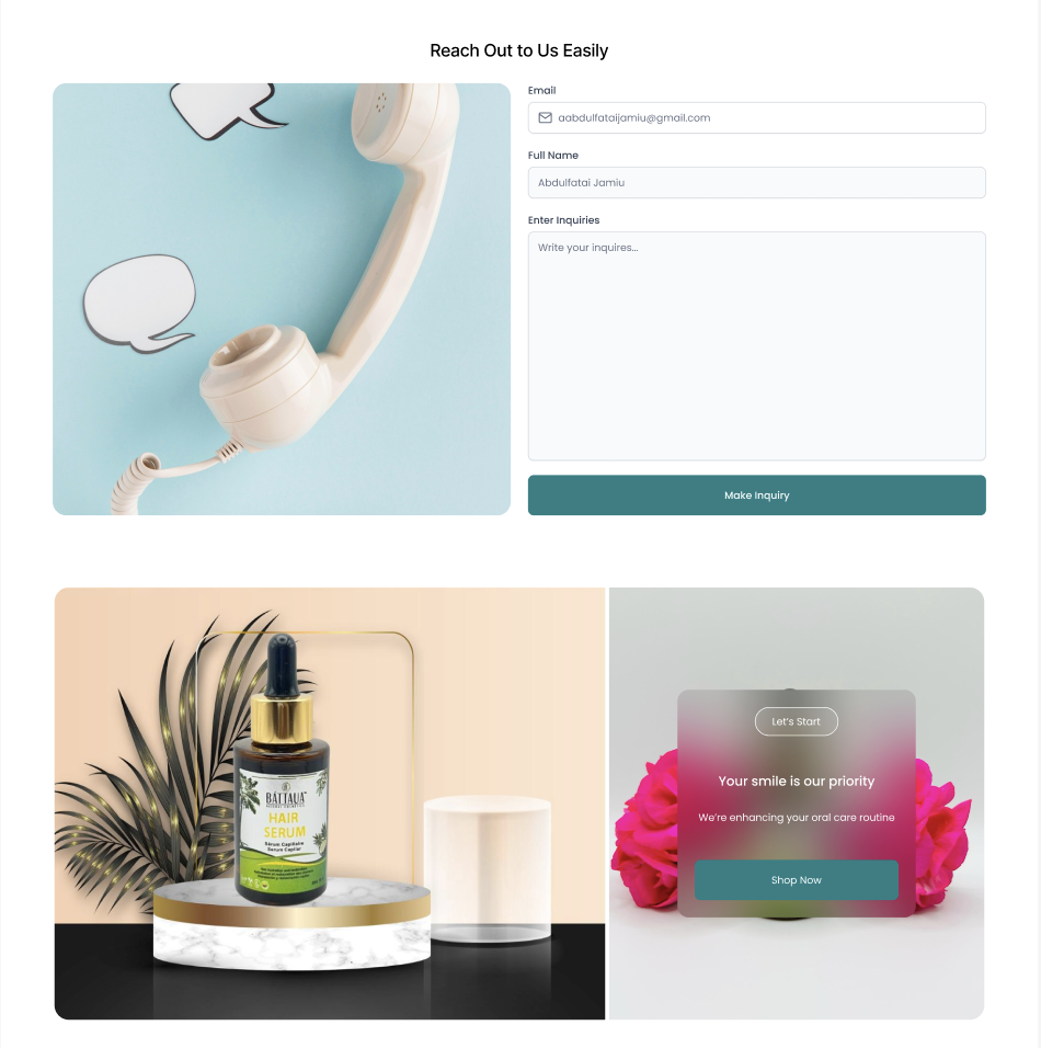 Battaua Contact Form By Mili Khatri